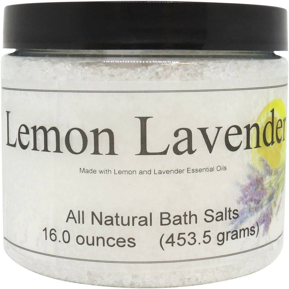 All Natural Lavender Bath Salts by Eclectic Lady, 16 ounces