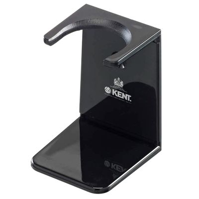 KENT VSB2 Large Black Plastic Shaving Brush Stand for Hang Drying your Shave Brush. Essential Part of Any Men's Shaving Kit, Extends Natural Bristle Brushs Life