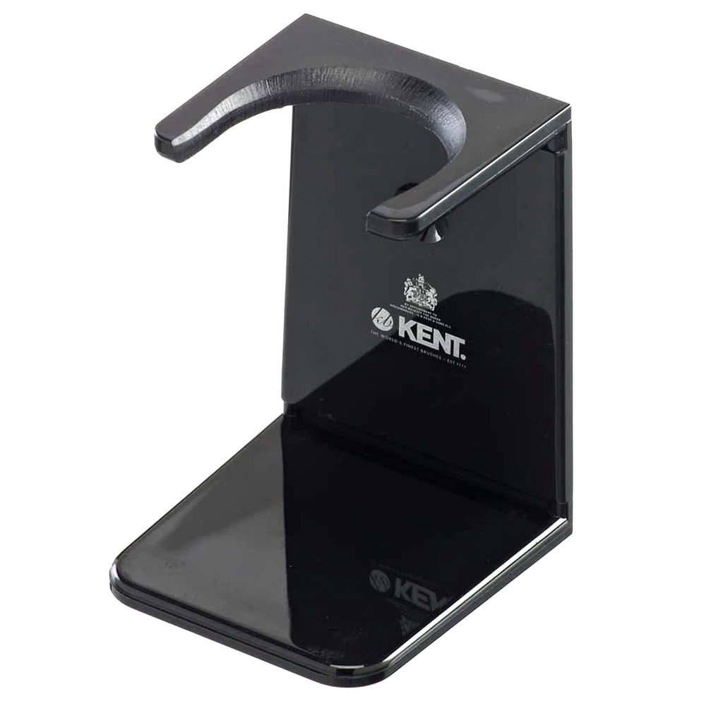 KENT VSB2 Large Black Plastic Shaving Brush Stand for Hang Drying your Shave Brush. Essential Part of Any Men's Shaving Kit, Extends Natural Bristle Brushs Life