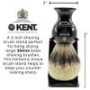 KENT VSB2 Large Black Plastic Shaving Brush Stand for Hang Drying your Shave Brush. Essential Part of Any Men's Shaving Kit, Extends Natural Bristle Brushs Life view 2