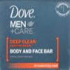 Dove Men + Care Body and Face Bar, Deep Clean, 4 Bar (Pack of 2) view 2