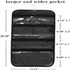 WODISON Foldable Clear Hanging Travel Toiletry Bag Cosmetic Organiser Storage, Black, One Size view 2