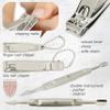 3 Swords Germany - brand quality 12 piece manicure pedicure grooming kit set for professional finger & toe nail care with burgundy synthetic leather case - Made in Germany view 4