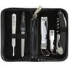 3 Swords Germany - brand quality 5 piece manicure pedicure grooming kit set for professional finger & toe nail care scissors clipper fashion leather case in gift box, Made by 3 Swords (00804) view 1