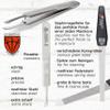 3 Swords Germany - brand quality 5 piece manicure pedicure grooming kit set for professional finger & toe nail care scissors clipper fashion leather case in gift box, Made by 3 Swords (00804) view 3