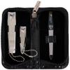 3 Swords Germany - brand quality 3 piece manicure pedicure grooming kit set for professional finger & toe nail care tool clipper fashion leather case in gift box, Made by 3 Swords (00811) view 1
