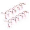 10Pcs Round Tips Spiral Bobby Hair Pins Spin Pin Hair Clip Twist Screw Hair Pins Bun Stick for DIY Hair Style Tool (Rose Gold) view 1