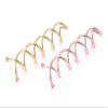 10Pcs Round Tips Spiral Bobby Hair Pins Spin Pin Hair Clip Twist Screw Hair Pins Bun Stick for DIY Hair Style Tool (Rose Gold) view 4