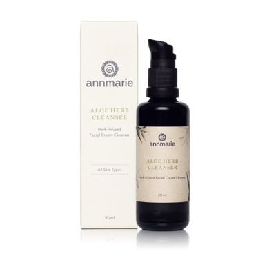 ANNMARIE SKIN CARE Aloe Herb Facial Cleanser - Gentle, pH-Balanced Cleanser with Aloe Vera, Coconut Oil & Calendula, Suitable for All Skin Types (50mL, 1.7 fl oz)