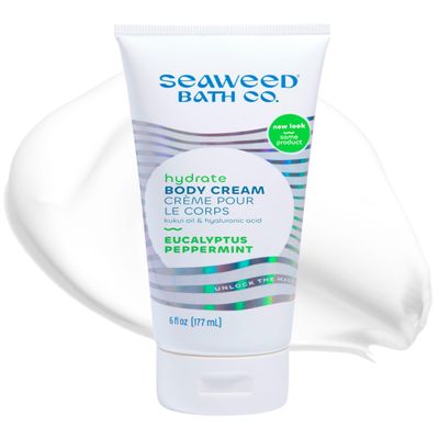 Seaweed Bath Co. Hydrate Body Cream, Eucalyptus Peppermint, 6 oz