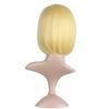 MapofBeauty 12 Inch/30cm Fashion Lady Short Straight Flat Bangs Bob Wig (Blonde) view 4