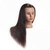 20-22" 100% Human Hair Mannequin Head Training Head Cosmetology Manikin Head Doll Head with Free Clamp (Black) view 2