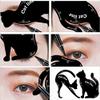2 in 1 Cat Shape Eyeliner Stencil Eyeshadow Applicators Template Multifunction Eye liner & Eye Shadow Guide Template view 1