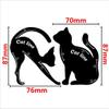 2 in 1 Cat Shape Eyeliner Stencil Eyeshadow Applicators Template Multifunction Eye liner & Eye Shadow Guide Template view 3