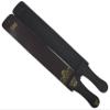 Professional Gold Quality Sharpening Strop Made of Cowhide Real Leather 3" Wide and 22" Long with 2 Professional Quality Old Fashion Titanium Straight Razors-541 view 4
