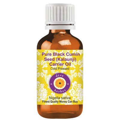dve herbes Pure Black Seed (Kalaunji) Carrier Oil (Nigella Sativa) Cold Pressed 50ml (1.69 oz)