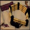 Al Hobish King Oqal Igal Agal Eqal Egal Arabian Headwear Shemag Saudi Headband Black Scarf Cord (gold with black) view 2