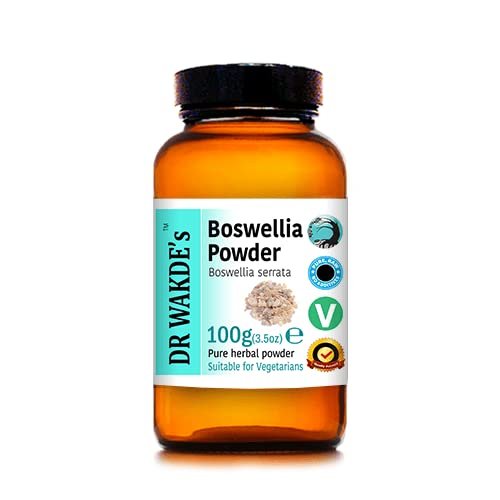 DR WAKDE'S Boswellia Powder (Salai Guggul | Shallaki) - 100g (3.5oz) | Pure, Raw & Dried Powder | Ayurvedic Herb | Vegan |