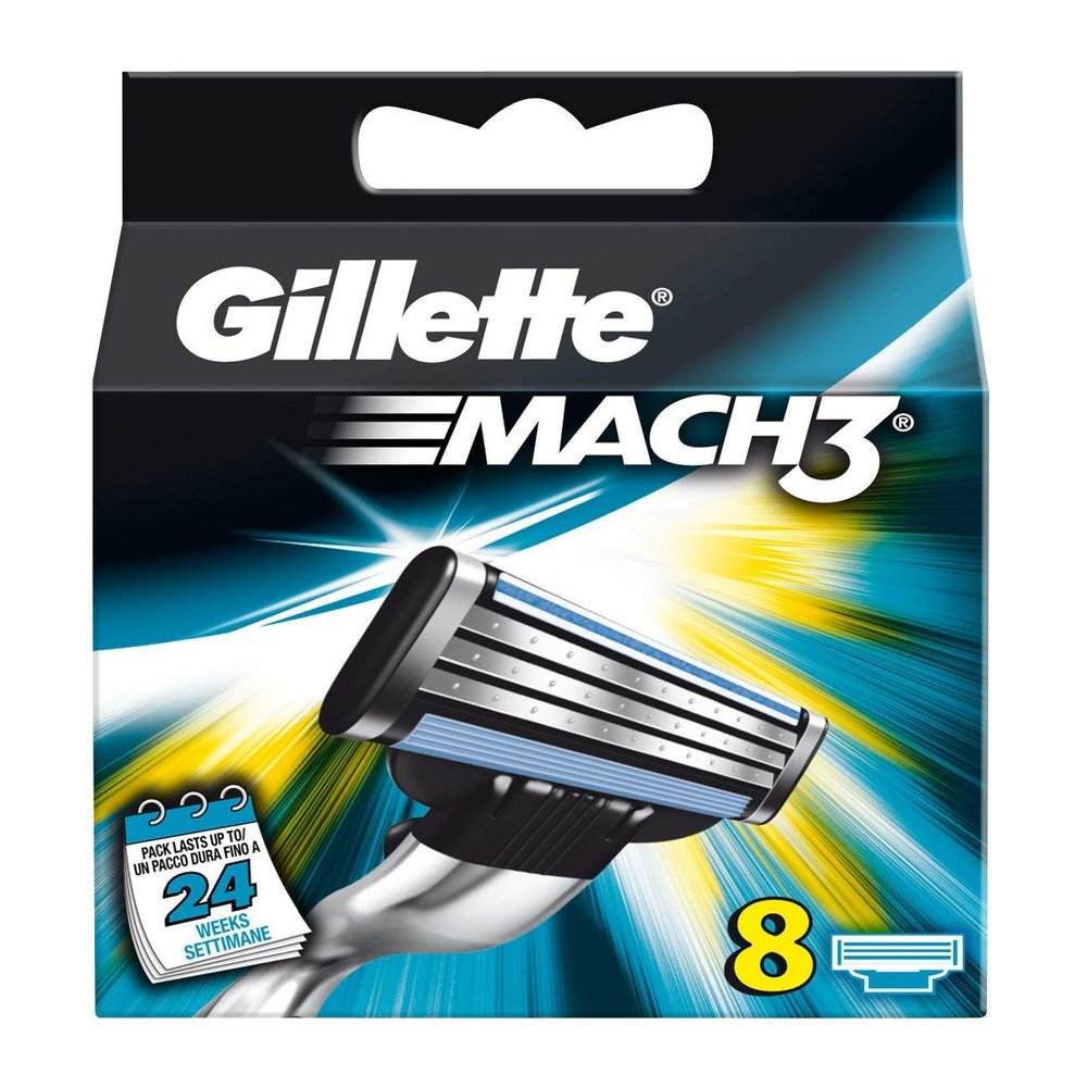 Gillette Mach 3 Blades (Pack of 8)