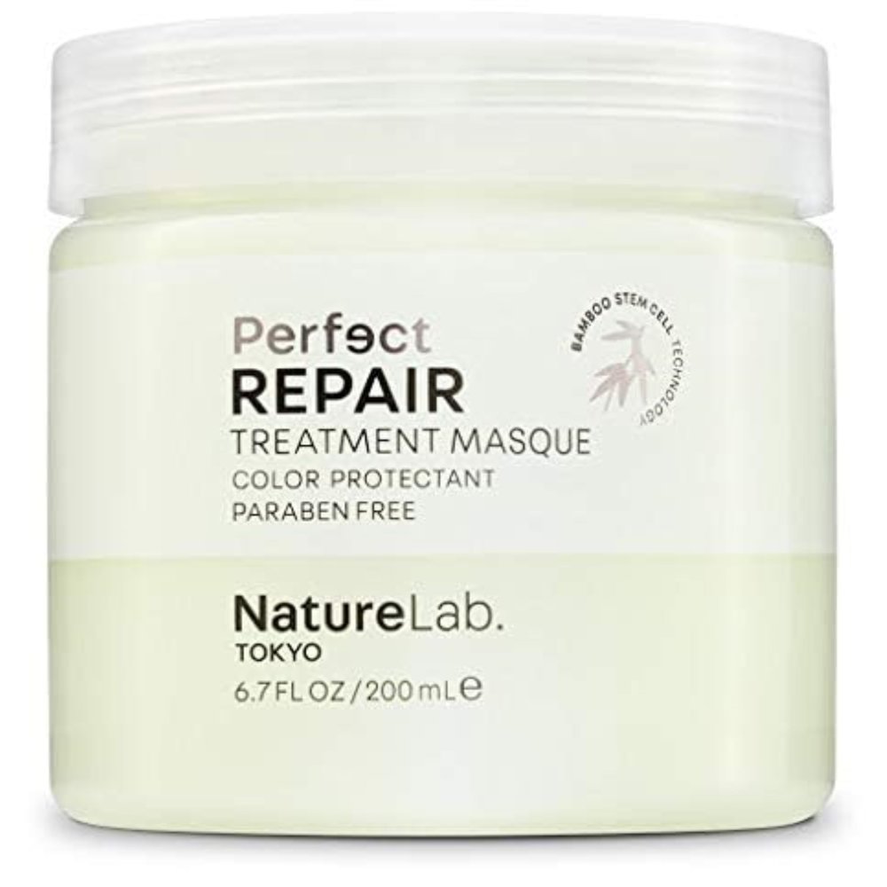 NatureLab.TOKYO Perfect Repair Treatment Masque: Heat and Color Protection, Hair Mask Treatment to Strengthen and Repair Dull, Damaged, Brittle Hair I 6.7 FL OZ / 200ml