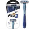 BIC Flex 3 Mens Disposable Razors With 3 Blades, For a Smooth and Comfortable Shave, 4 Piece Razor Kit for Men view 1