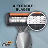 BIC Flex 4 Sensitive Men's 4-Blade Disposable Razor,3 Count view 3