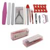 12-piece Carrion Scissors Edge Trimmer Cuticle Cutter Pusher Manicure Nail Tool Set Kit view 4