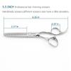 5.5" Barber Hair Thinning Scissors 440C Professional Thinning Shears Barber Shears 28 Teeth Convex Edge KINSARO for Hairdresser Barbershop or Home Use view 2