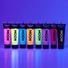 Moon Glow - Neon Blacklight UV Face & Body Paint - 0.42oz Set of 16 - includes 7x Intense and 7x Pastel colours plus White and Black view 3
