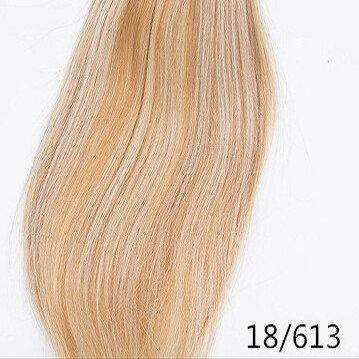 100% human hair 15"-24" Straight Invisible Halo Wire Human Hair Extensions One Piece 80G (22 inch, 18#/613)
