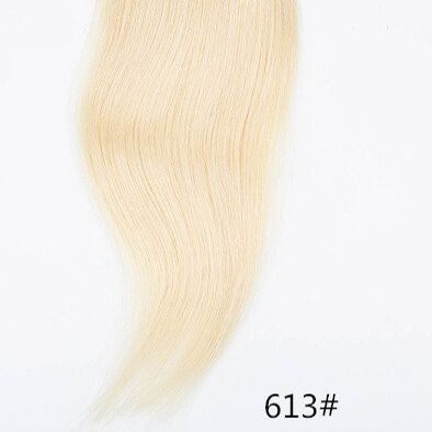 100% human hair 15"-24" Straight Invisible Halo Wire Human Hair Extensions One Piece 80G (18 inch, 613#)