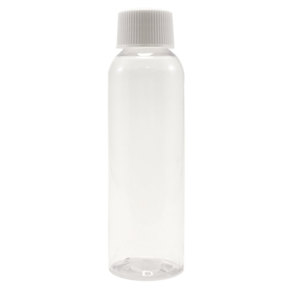 GreenHealth 2 fl oz Clear Plastic Bottle with White Cap (24 Pack)