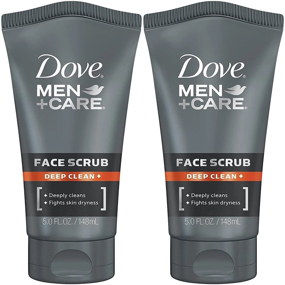 Dove Men+Care Face Scrub, Deep Clean Plus, 5 Ounce (Pack of 2)