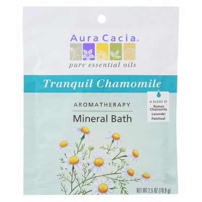 Aura Cacia Mineral Bath-Tranquil Chamomile, 2.5 oz Bath Salt