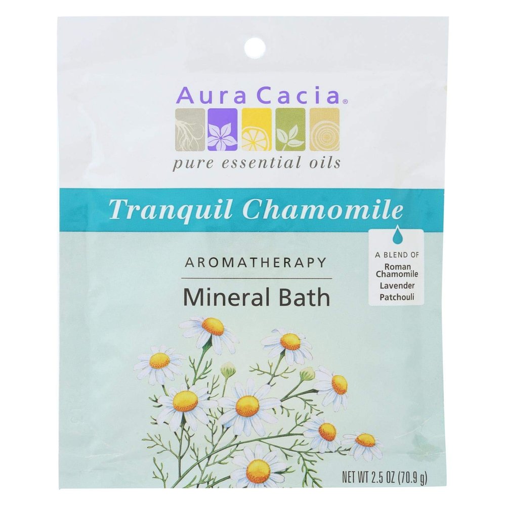 Aura Cacia Mineral Bath-Tranquil Chamomile, 2.5 oz Bath Salt