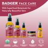 Badger Rose Face Oil, 100% Organic Face Moisturizer, Nourishing & Soothing Organic Jojoba Oil & Rose Oil, Vegan Antioxidant Rich Moisturizing Facial Oil, 1 fl oz Glass Bottle view 4