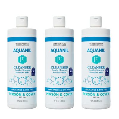 Aquanil Cleanser 16 Oz Pack of 3, LipidFree Sensitive Skin Care