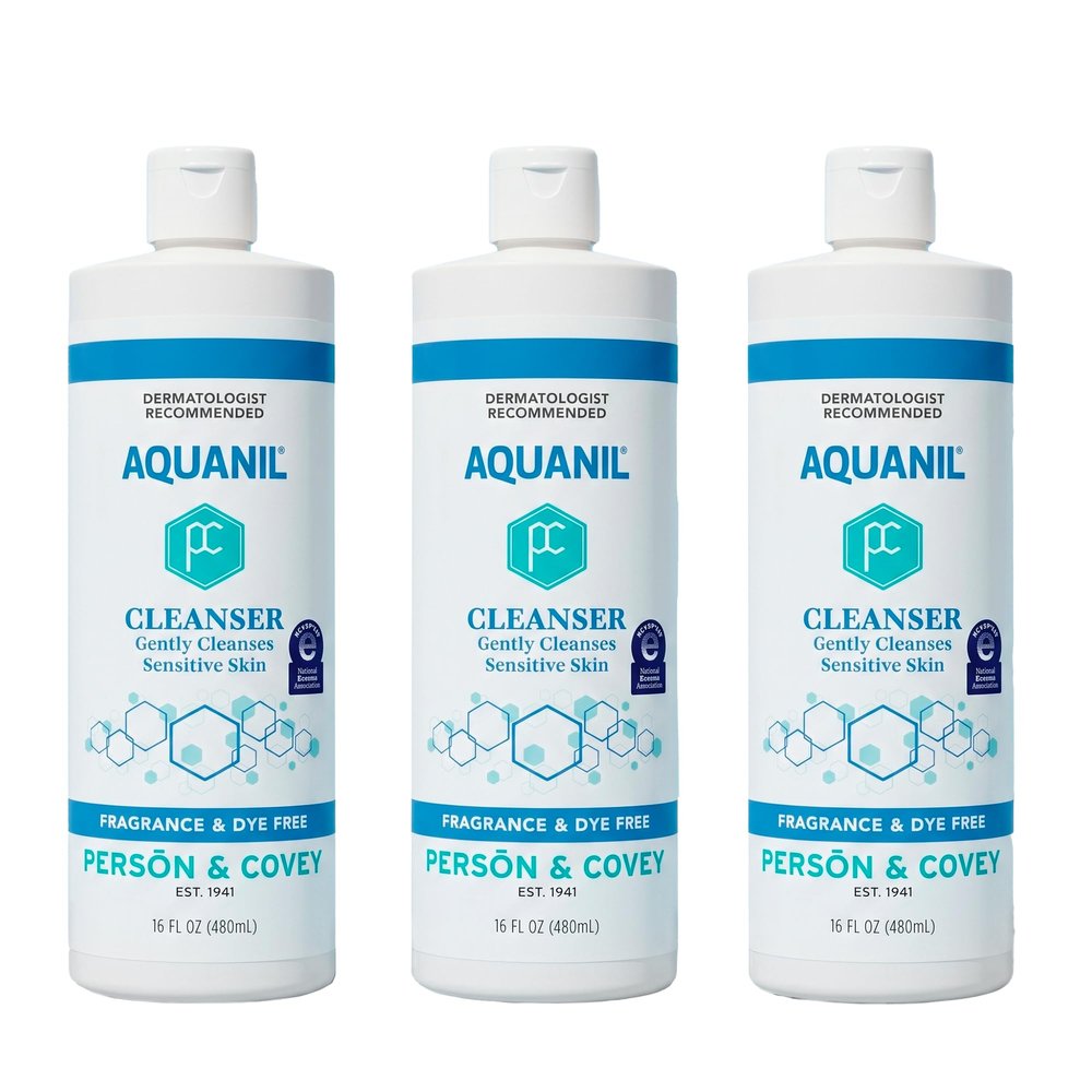 Aquanil Cleanser 16 Oz Pack of 3, LipidFree Sensitive Skin Care