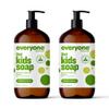 Everyone 3-in-1 Kids Soap, Body Wash, Bubble Bath, Shampoo, 32 Ounce (Pack of 2), Tropical Coconut, made with Essential Oils for Toddlers, tweens and teens view 1