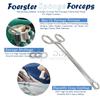DDP STAINLESS STEEL 'SPONGE FORCEPS CLAMP 'SLOTTED TONGUE BELLY SEPTUM LIP EYEBROW BODY PIERCING TOOLS view 2