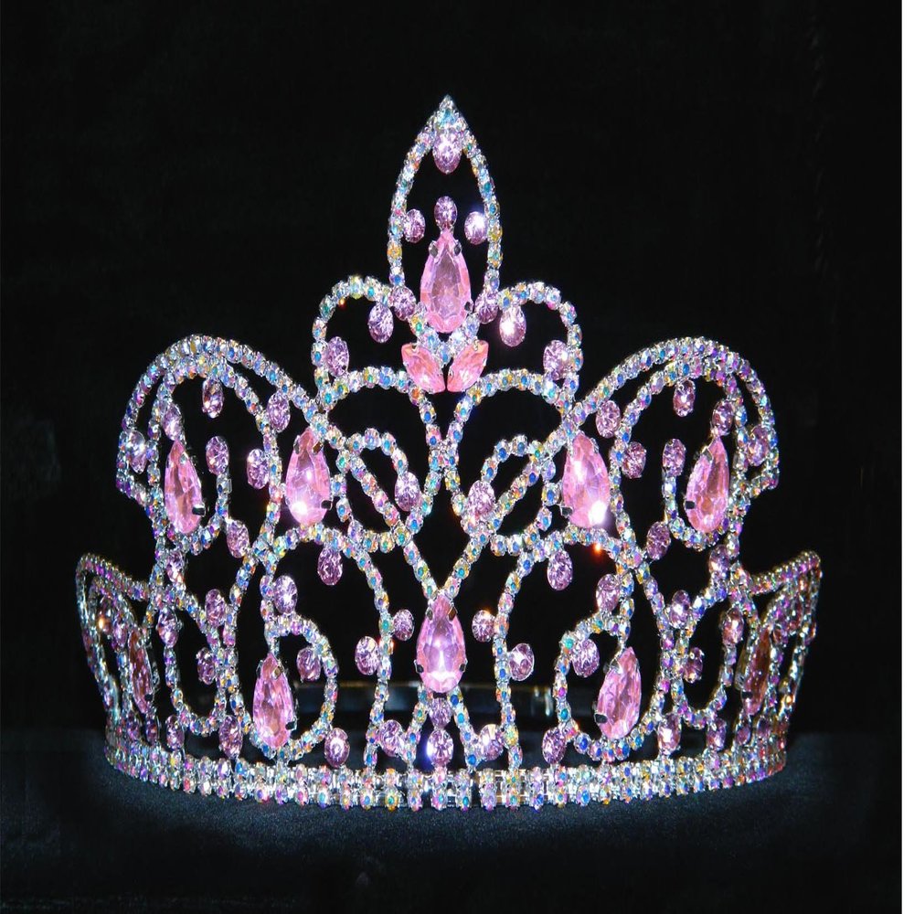 #16174 Caped Crown Rose and AB - 4"