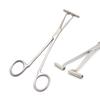 DDP STAINLESS STEEL 'SEPTUM RING PIERCING CLAMP FORCEP TUBE TUNNEL WITH RATCHET FOR NOSE view 1