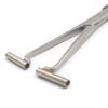 DDP STAINLESS STEEL 'SEPTUM RING PIERCING CLAMP FORCEP TUBE TUNNEL WITH RATCHET FOR NOSE view 3