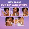 No Mo-Stache Shark Tank Lip Wax Strips for Hair Removal, 24 Hypoallergenic Waxing Strips For Upper Lip, Chin, Eyebrows, and Face view 2
