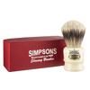 Simpsons Chubby 1 Super Shaving Brush - CH1 Super High Density Knot, Hand-Turned Ivory Handle Simpson Shaving Brushes - Wet Shave Deluxe Thick & Luxurious Lather Handle Dense & Extra Soft Bristles view 1