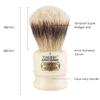Simpsons Chubby 1 Super Shaving Brush - CH1 Super High Density Knot, Hand-Turned Ivory Handle Simpson Shaving Brushes - Wet Shave Deluxe Thick & Luxurious Lather Handle Dense & Extra Soft Bristles view 3