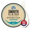 Smooth Viking Hair Clay for Men - Strong Hold Clay Pomade, Matte Finish, Oil-Free, Made in USA, All Hair Types, Natural Scent, Easy Wash Out, Thickening, Nourishing, 2oz view 1