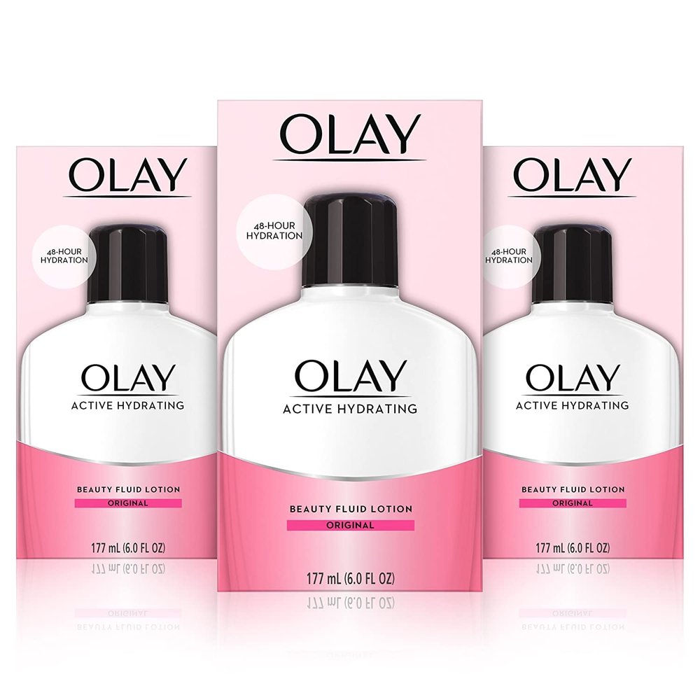 OLAY Active Hydrating Beauty Fluid Original 6 oz (Pack of 3)