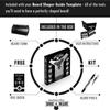 Beard Shaper & Beard Shaping Tool for Men, Beard Lineup Guide Template, Perfect for Styling and Edging, Includes Dual Action Beard Comb & Barber Pencil Liner view 2