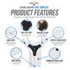Beard Shaper & Beard Shaping Tool for Men, Beard Lineup Guide Template, Perfect for Styling and Edging, Includes Dual Action Beard Comb & Barber Pencil Liner view 4